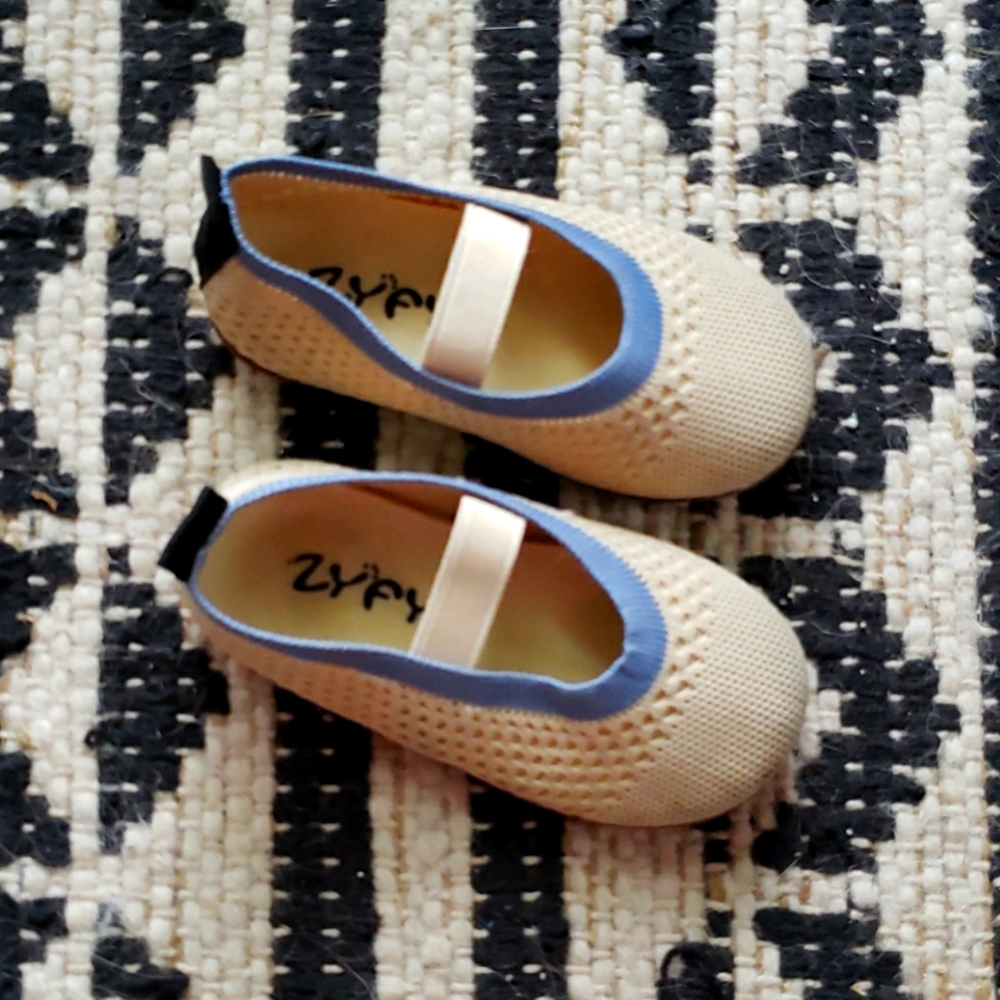 Cute cream slip-ons